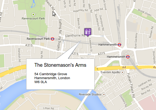 The Stonemason's Arms - 54 Cambridge Grove, Hammersmith, London W60LA
